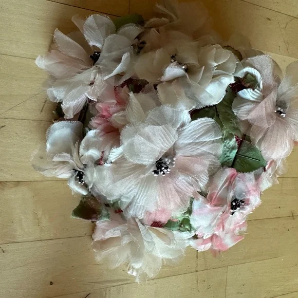 1950's Vintage Designer floral hat set of 2, G1067